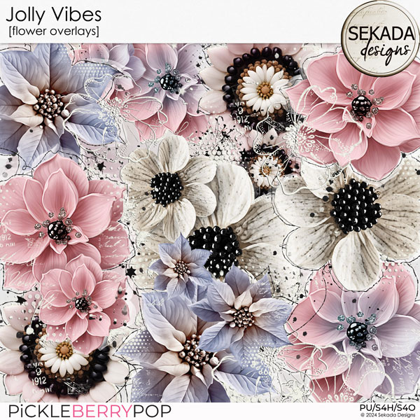 Jolly Vibes [flower overlays] by Sekada Designs 