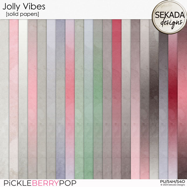 Jolly Vibes [solid papers] by Sekada Designs