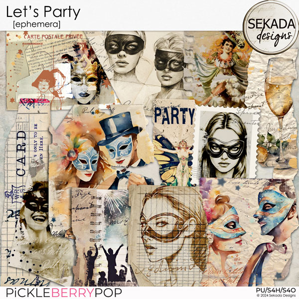 Let's Party [ephemera] by Sekada Designs