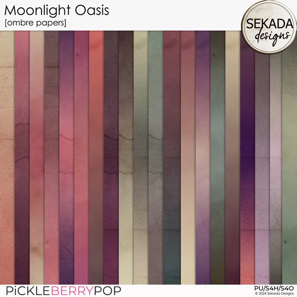 Moonlight Oasis [ombre papers] by Sekada Designs 