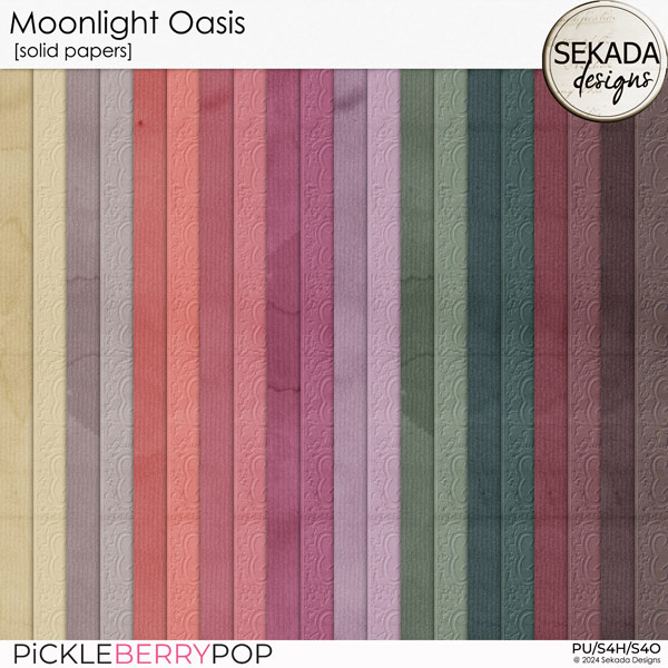 Moonlight Oasis [solid papers] by Sekada Designs 