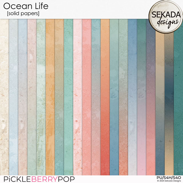 Ocean Life [solid papers] by Sekada Designs 