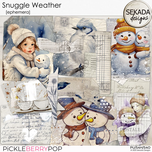 Snuggle Weather [ephemera] by Sekada Designs