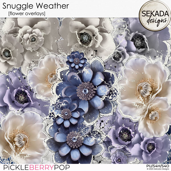 Snuggle Weather [flower overlays] by Sekada Designs