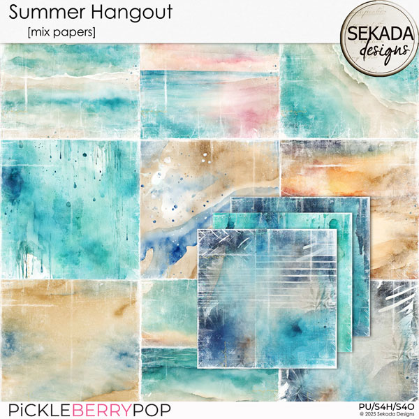 Summer Hangout [tropical papers] by Sekada Design 