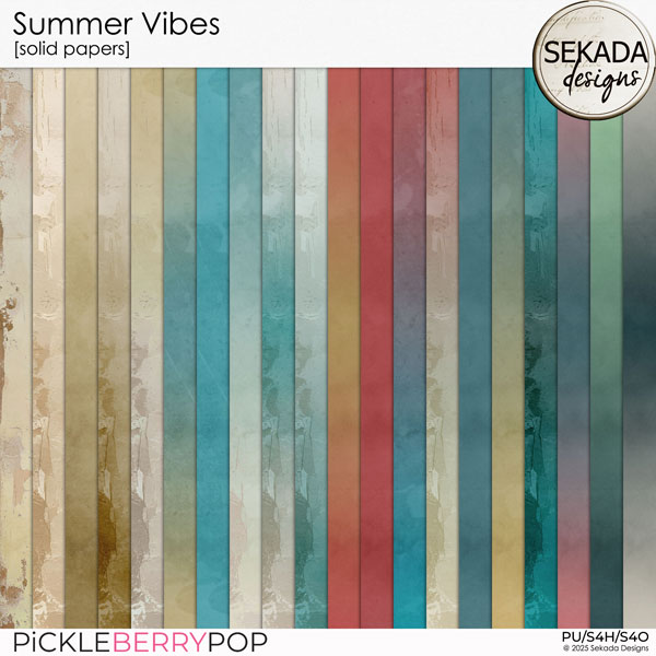 Summer Vibes [solid papers] by Sekada Designs