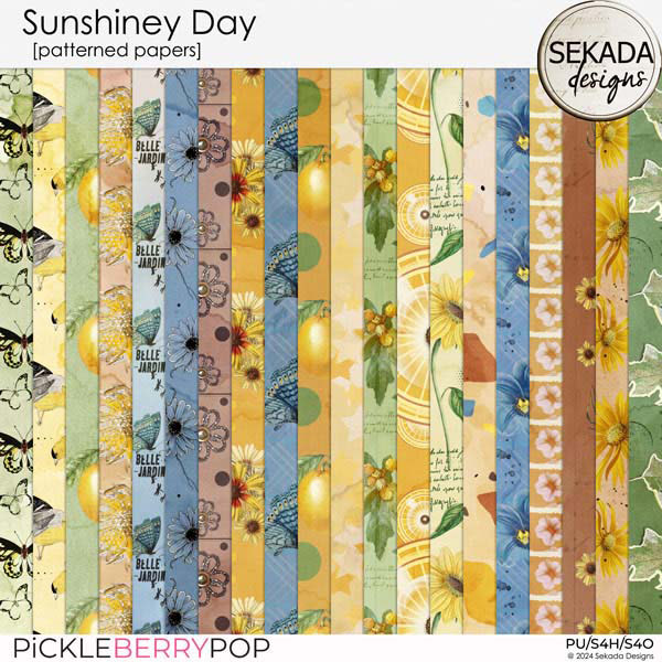 Sunshiney Day [patterned papers] by Sekada Designs 