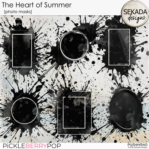 The Heart of Summer [photo masks] by Sekada Designs