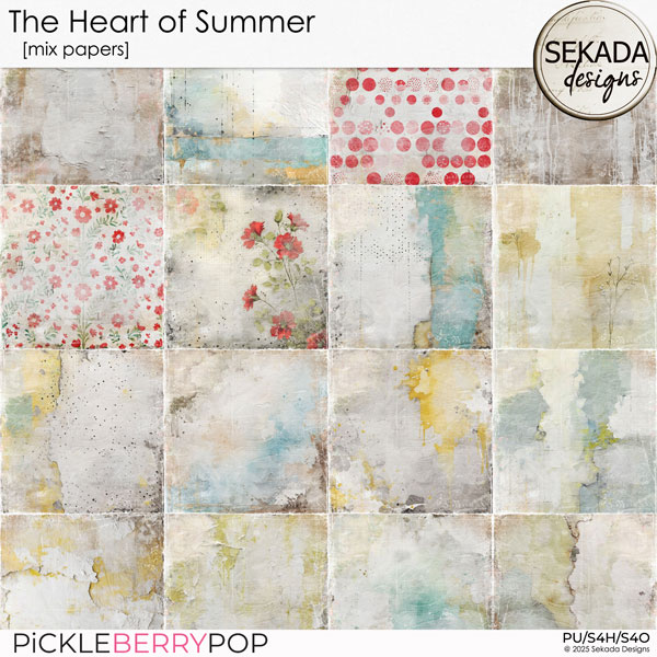 The Heart of Summer [mix papers] by Sekada Designs