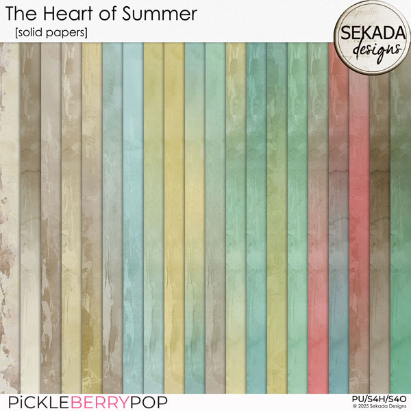 The Heart of Summer [solid papers] by Sekada Designs