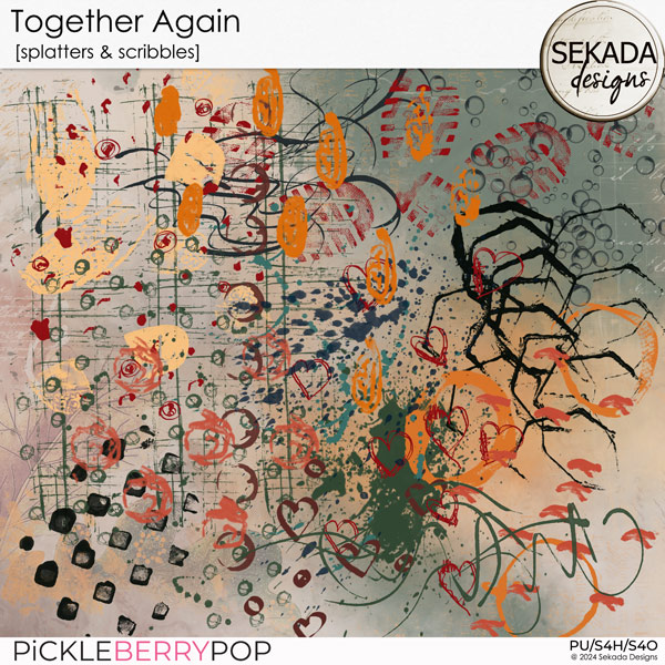 Together Again [splatters & scribbles] by Sekada Designs 