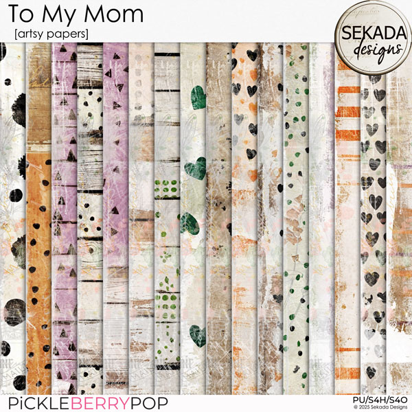 To My Mom [artsy papers] by Sekada Designs
