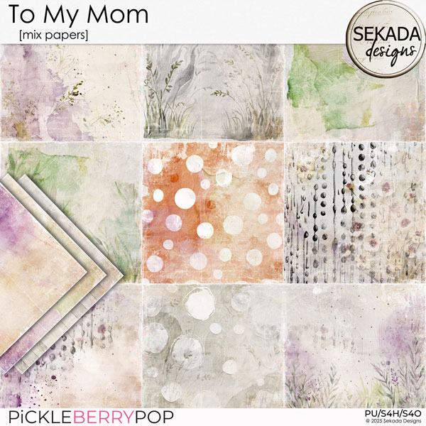 To My Mom [mix papers] by Sekada Designs