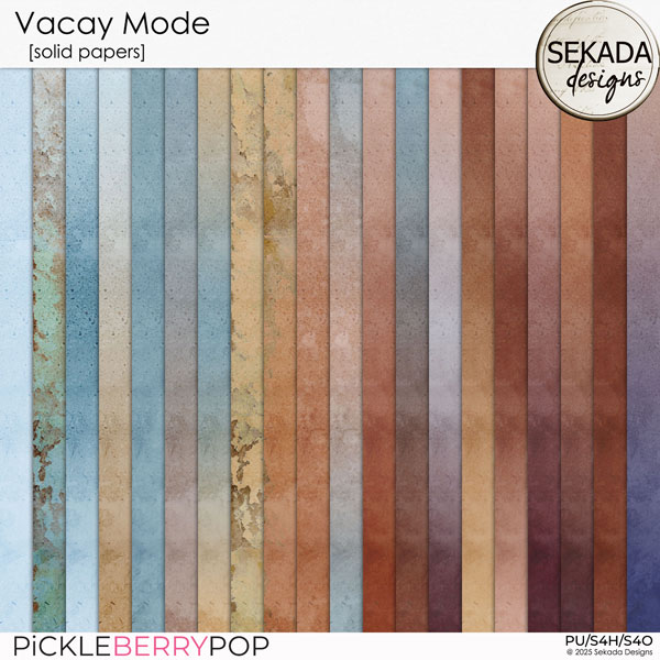 Vacay Mode [solid papers] by Sekada Designs 