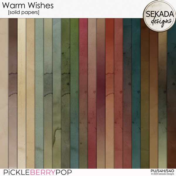 Warm Wishes [solid papers] by Sekada Designs