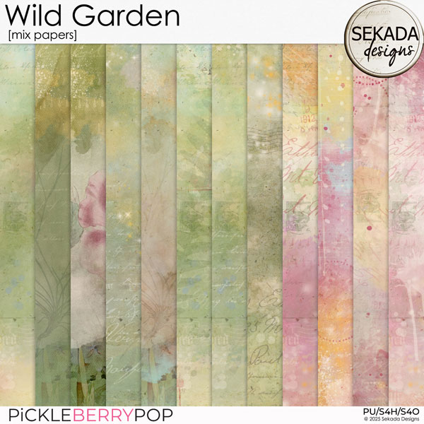 Wild Garden [mix papers] by Sekada Designs