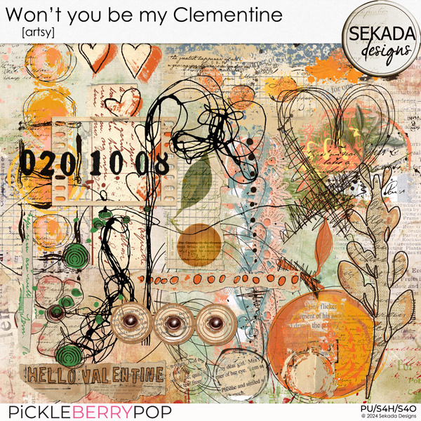 Won't You Be My Clementine [artsy] by Sekada Designs