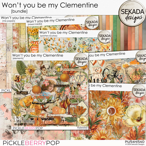 Won't You Be My Clementine [bundle] by Sekada Designs