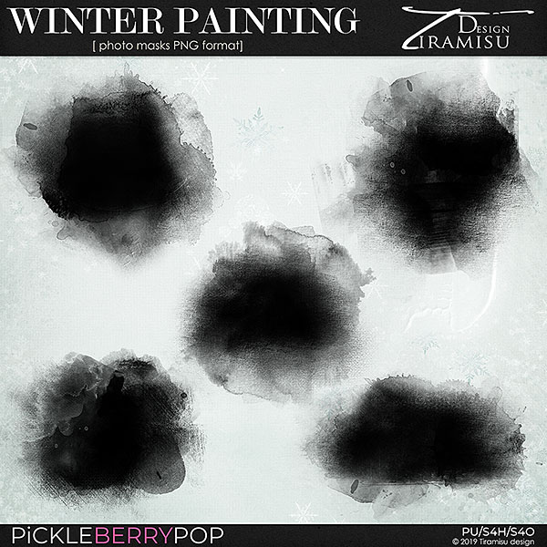 Winter Painting ~ photo masks by Tiramisu design