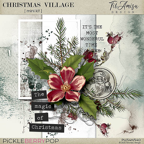 Christmas Village Mini Kit by TirAmisu Design