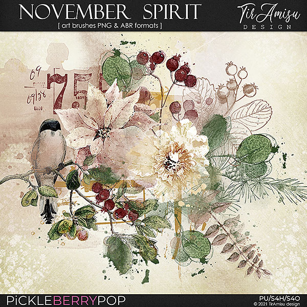 November Spirit ~ art brushes 