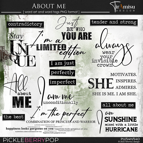 About Me ~ Word Art