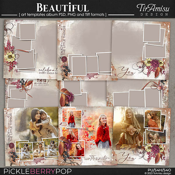 Beautiful ~ Art Templates Album by TirAmisu design 