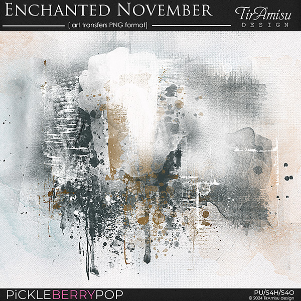 Enchanted November ~ art transfers 