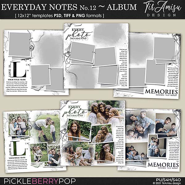 Everyday Notes March No.12 ~ Templates 