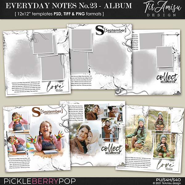 Everyday Notes September No.23 ~ Templates 