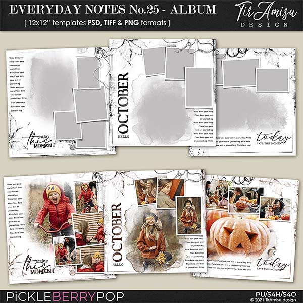 Everyday Notes October No.25 ~ Templates 