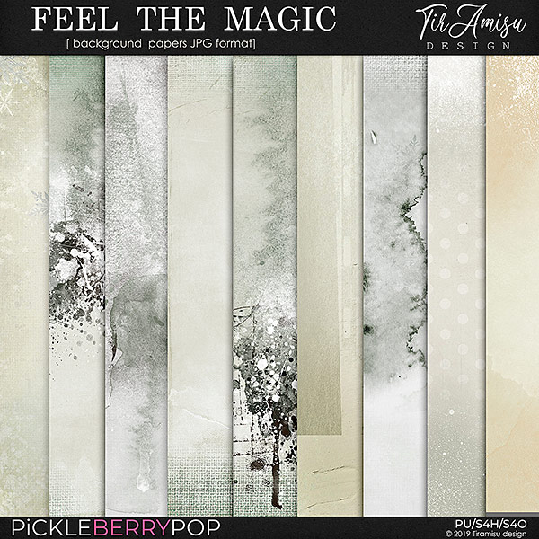 Feel  The Magic ~ artistic background papers by TirAmisu design 