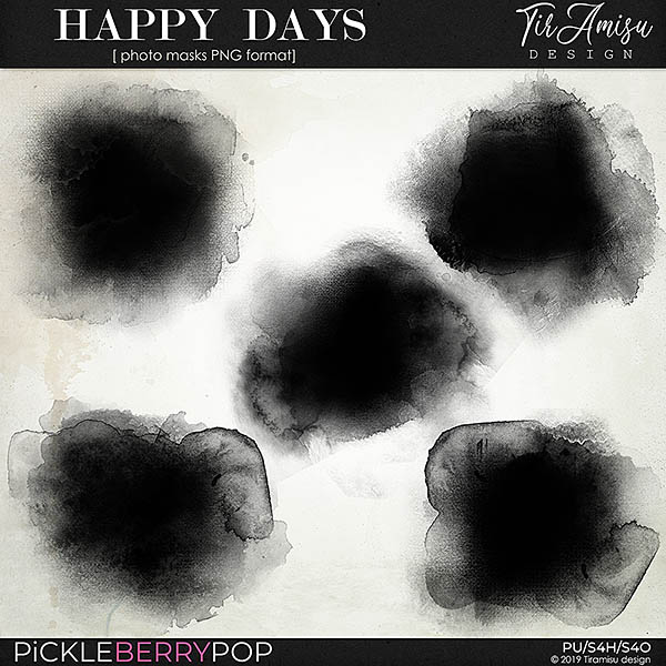 Happy Days ~ photo masks by Tiramisu design 