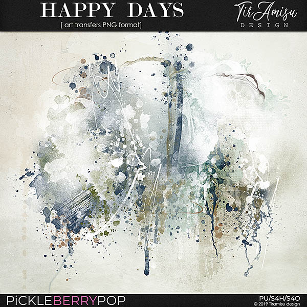 Happy Days ~ art transfers by Tiramisu design 