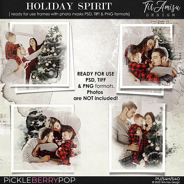 Holiday Spirit ~ Out Of Bounds photo masks by TirAmisu design 