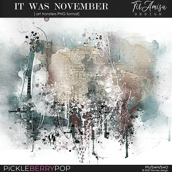 It Was November ~ art transfers by TirAmisu design 