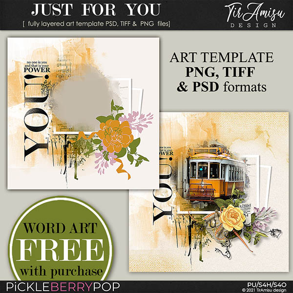 Just For You ~ Art Template 1 by TirAmisu design