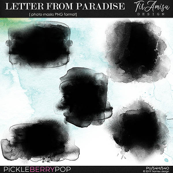 Letter-From-Paradise~ photo masks by Tiramisu design 