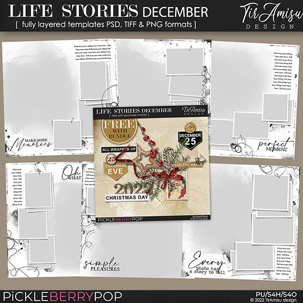 Life Stories Templates December 2022 Bundle