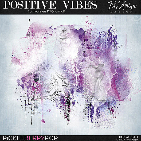 Positive Vibes ~ art transfers by TirAmisu design