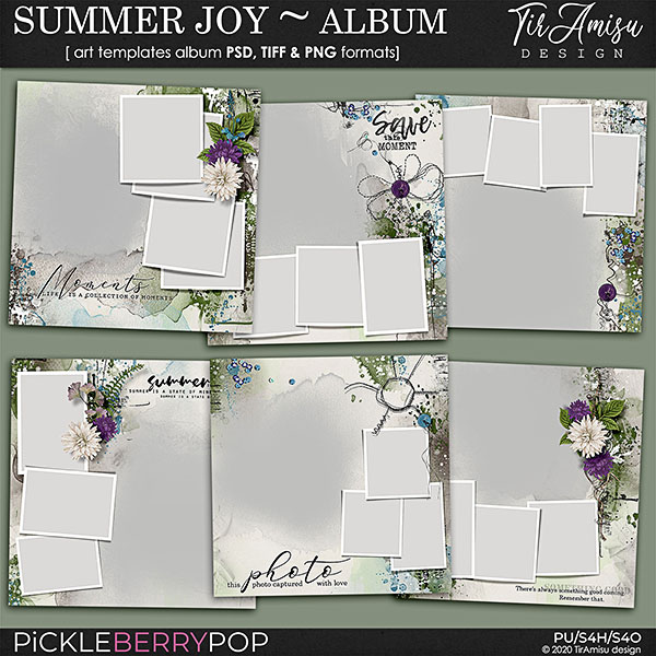 Summer Joy ~Templates Album Plus Free Gift by TirAmisu design