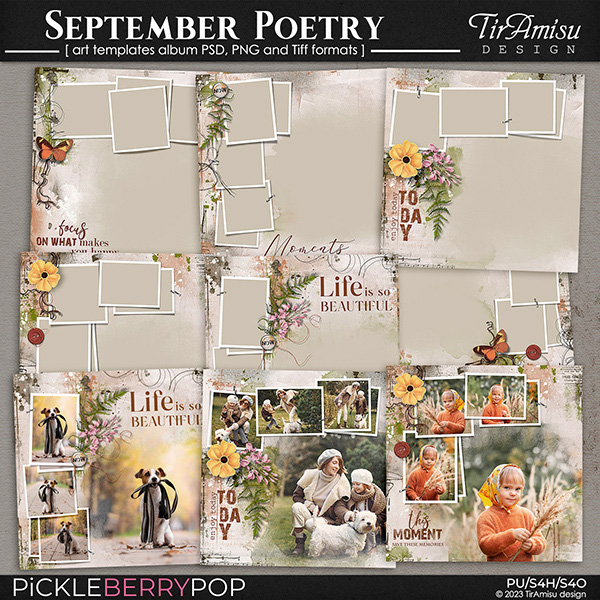 September Poetry ~ Art Templates Album by TirAmisu design  