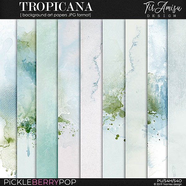 Tropicana~ artistic background papers by Tiramisu design  