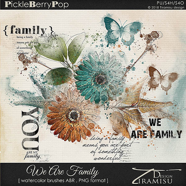 we are family word images