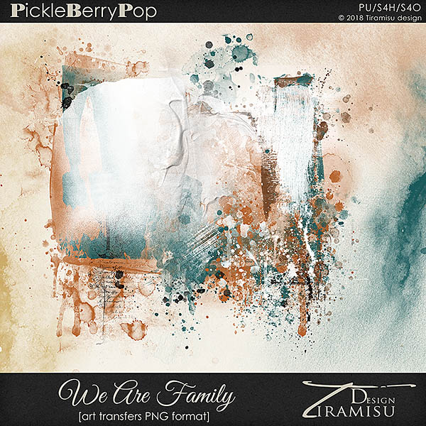 We Are Family~ art transfers by Tiramisu design  