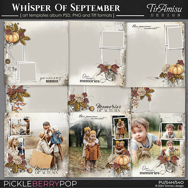 Whisper Of September ~ Art Templates Album by TirAmisu design 