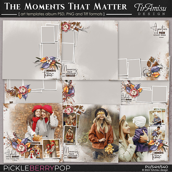 The Moments That Matter ~ Art Templates Album by TirAmisu design 