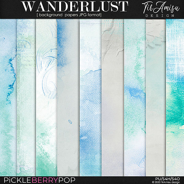 Wanderlust ~ artistic background papers by TirAmisu design 