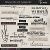 Whispers Of Memory ~ Word Art 