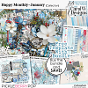 Happy Monthly-January Collection+Free Template